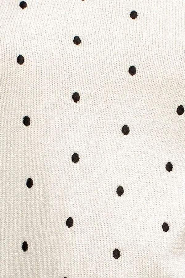 Polka Dot Top In Vanilla