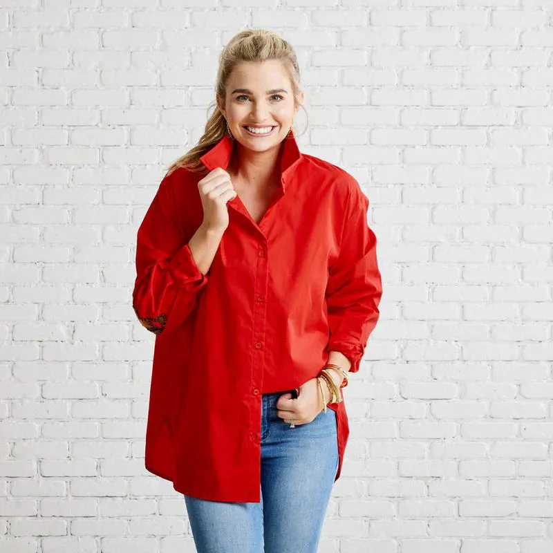 Preppy Top - Gameday Football Red