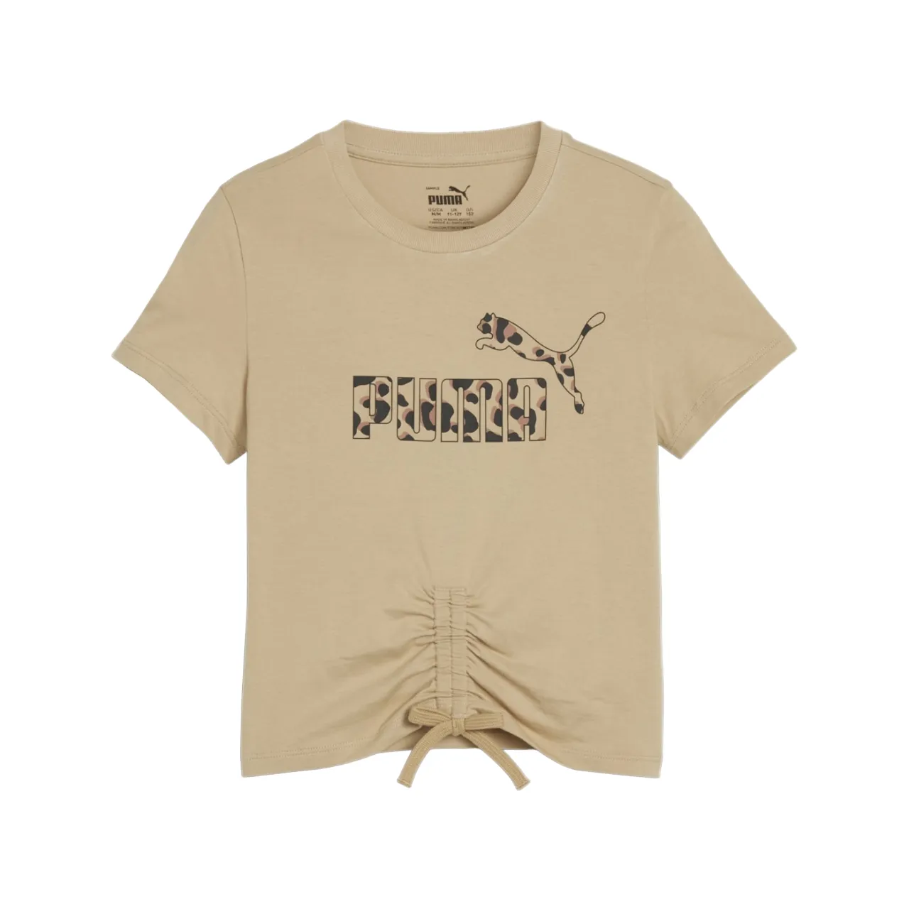 Puma maglietta manica corta da ragazza Ess  Animal 679417-83 tortora