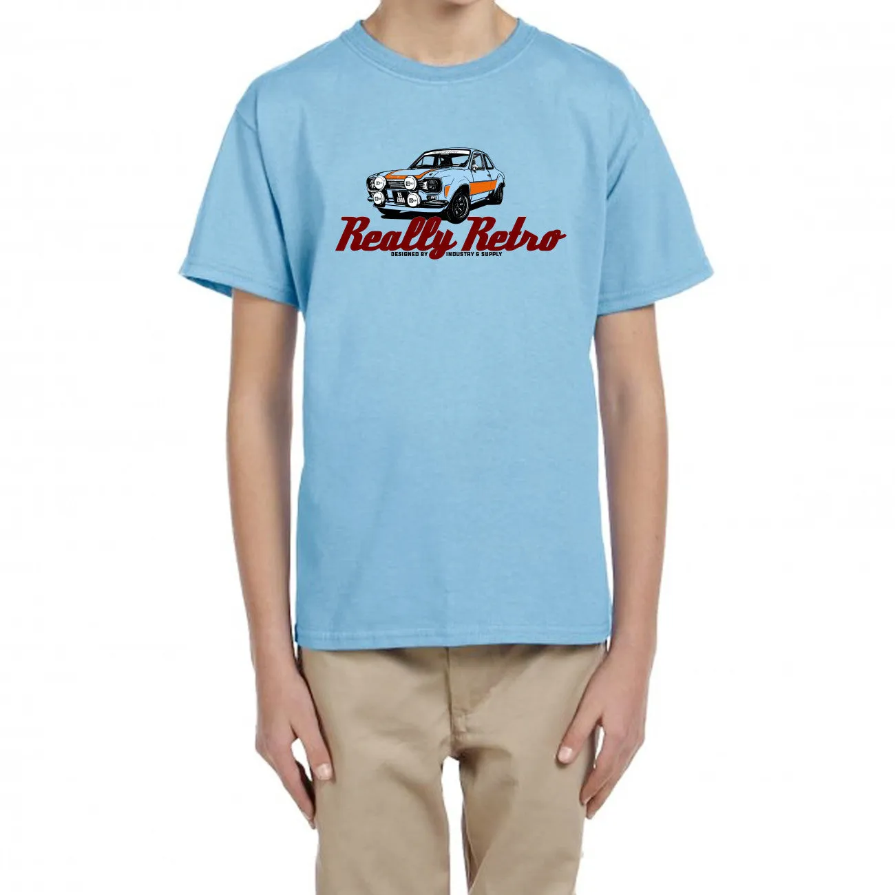 REALLY RETRO FORD ESCORT MK1 RS2000 UNISEX T-SHIRT FOR KIDS