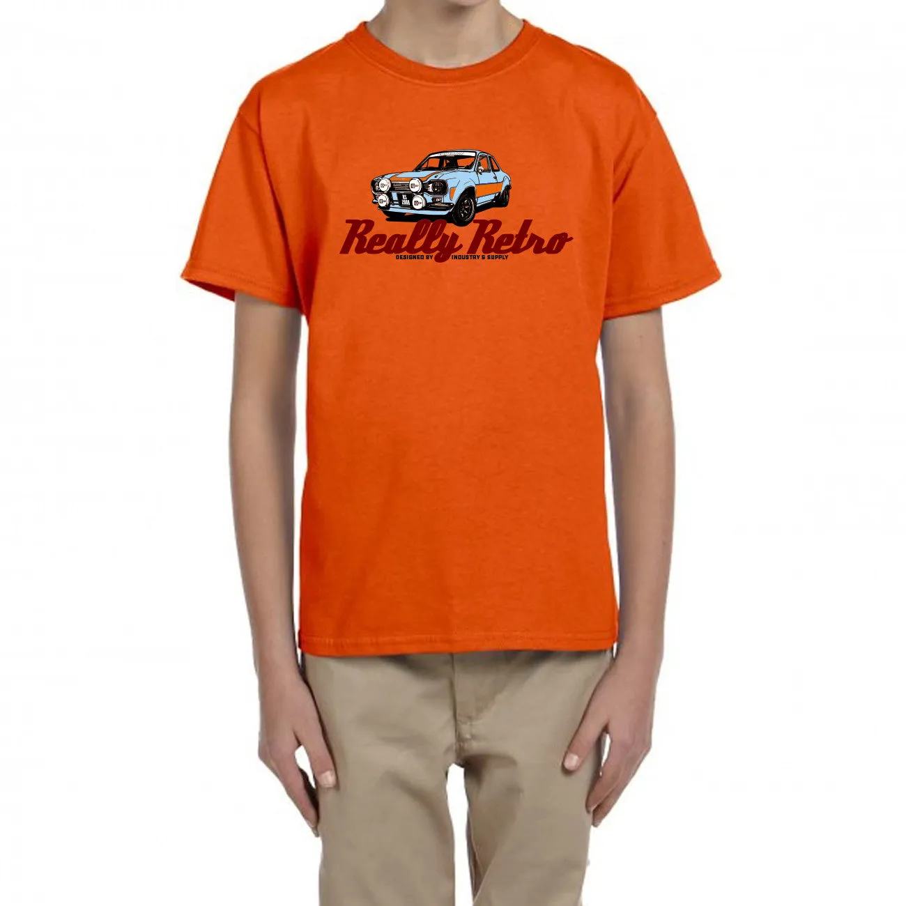 REALLY RETRO FORD ESCORT MK1 RS2000 UNISEX T-SHIRT FOR KIDS