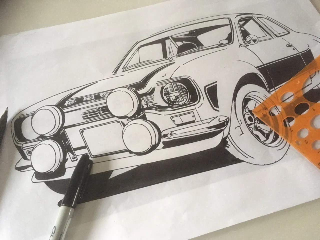 REALLY RETRO FORD ESCORT MK1 RS2000 UNISEX T-SHIRT FOR KIDS