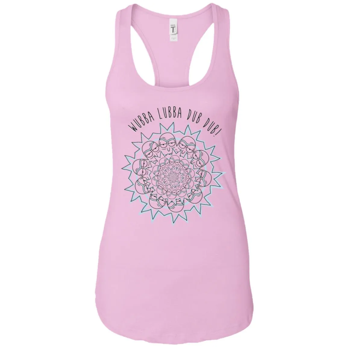 Rick And Morty Wubba Lubba Dub Dub Slogan Women Tank