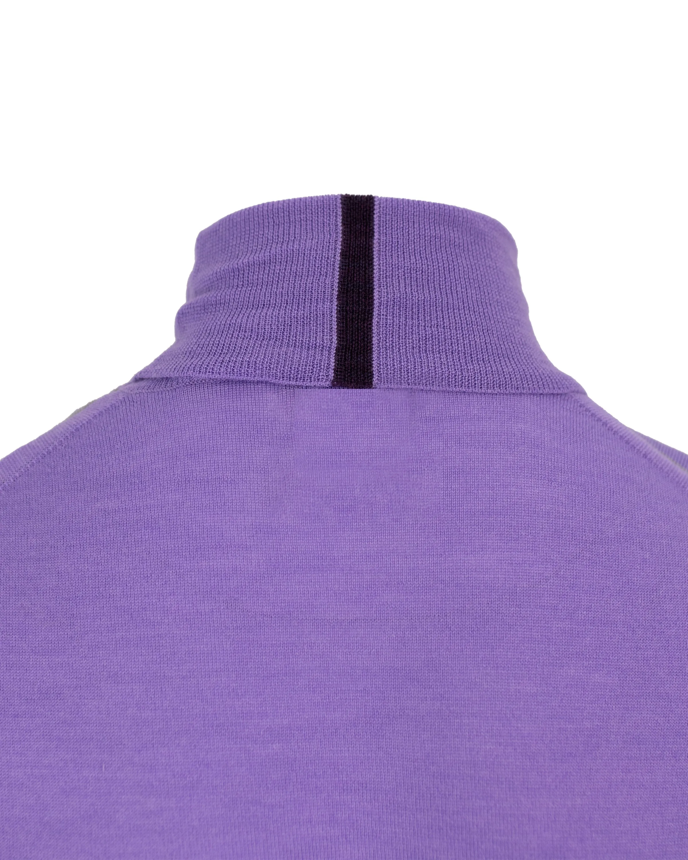 RONALD MERINO TURTLENECK SWEATER IN LAVENDER