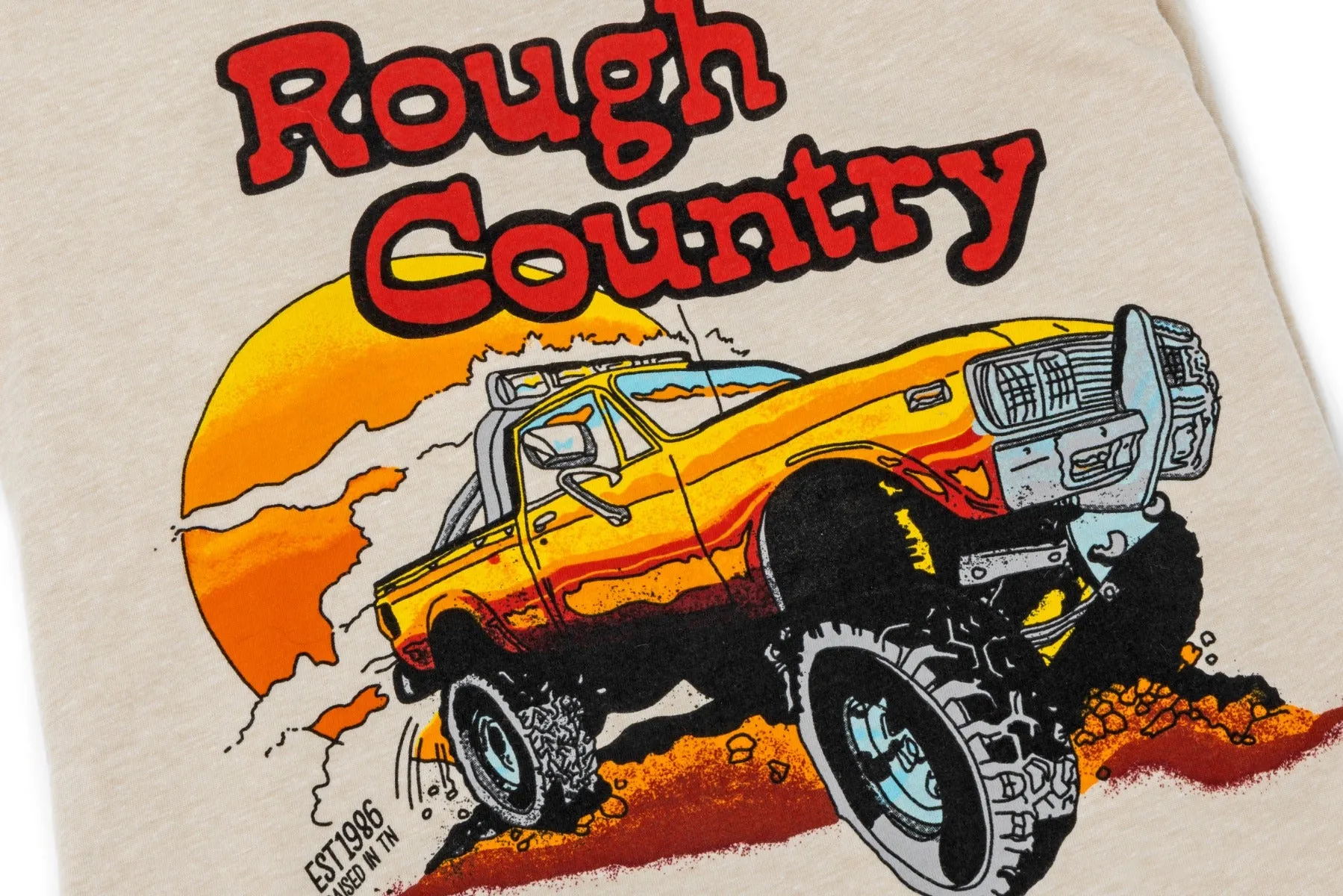 Rough Country T-Shirt - Throwback - Cream - XL