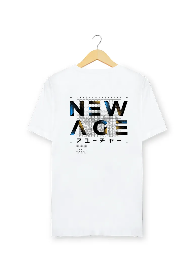 Ryusei Kaos Pria New Age White