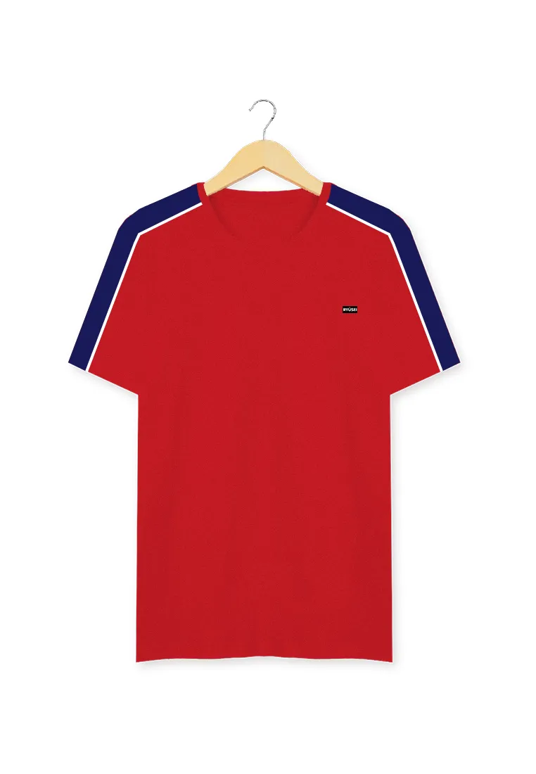 Ryusei Kaos Pria Tsuaka Red