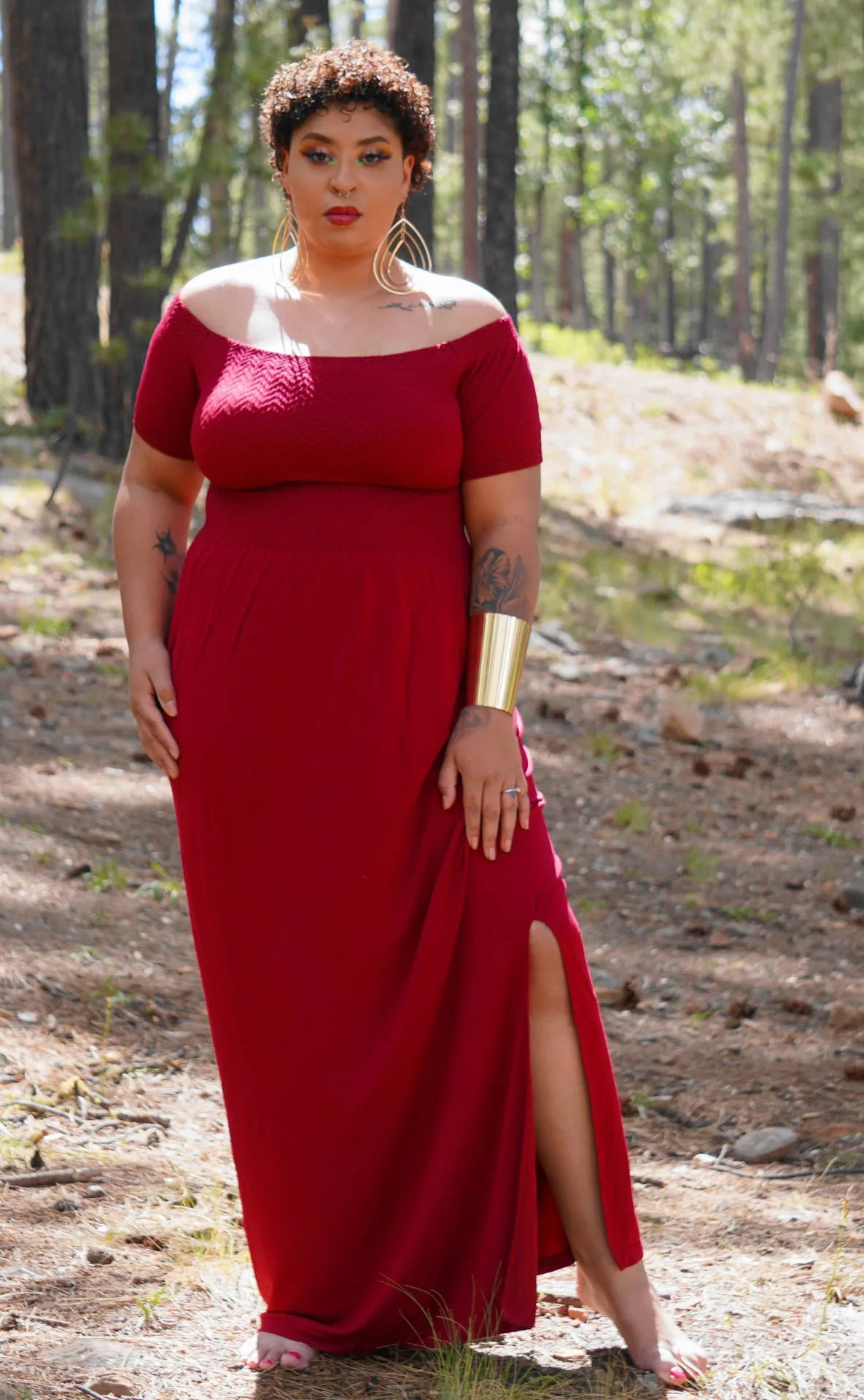 Seamless Off the Shoulder Maxi Dress
