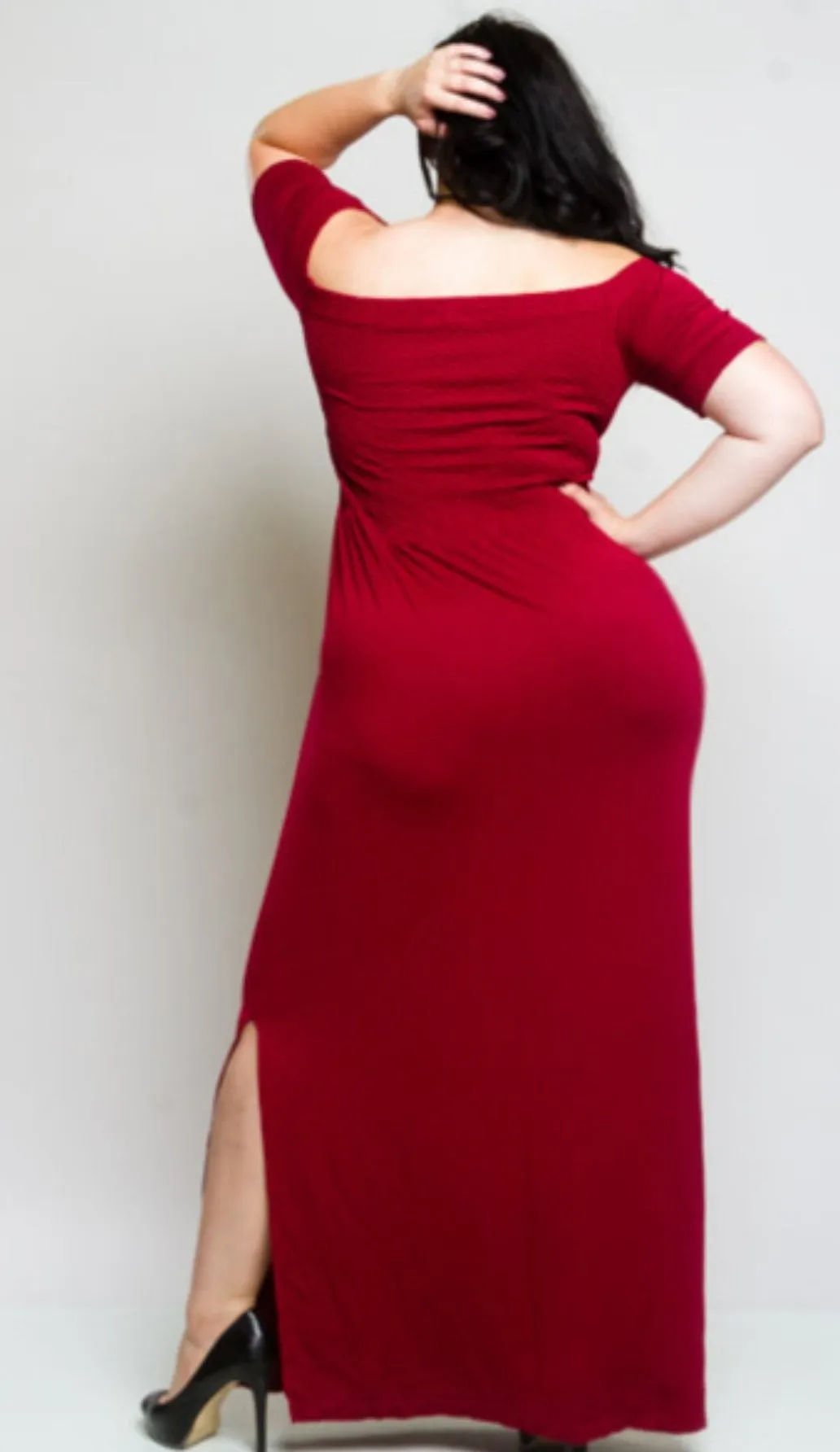 Seamless Off the Shoulder Maxi Dress