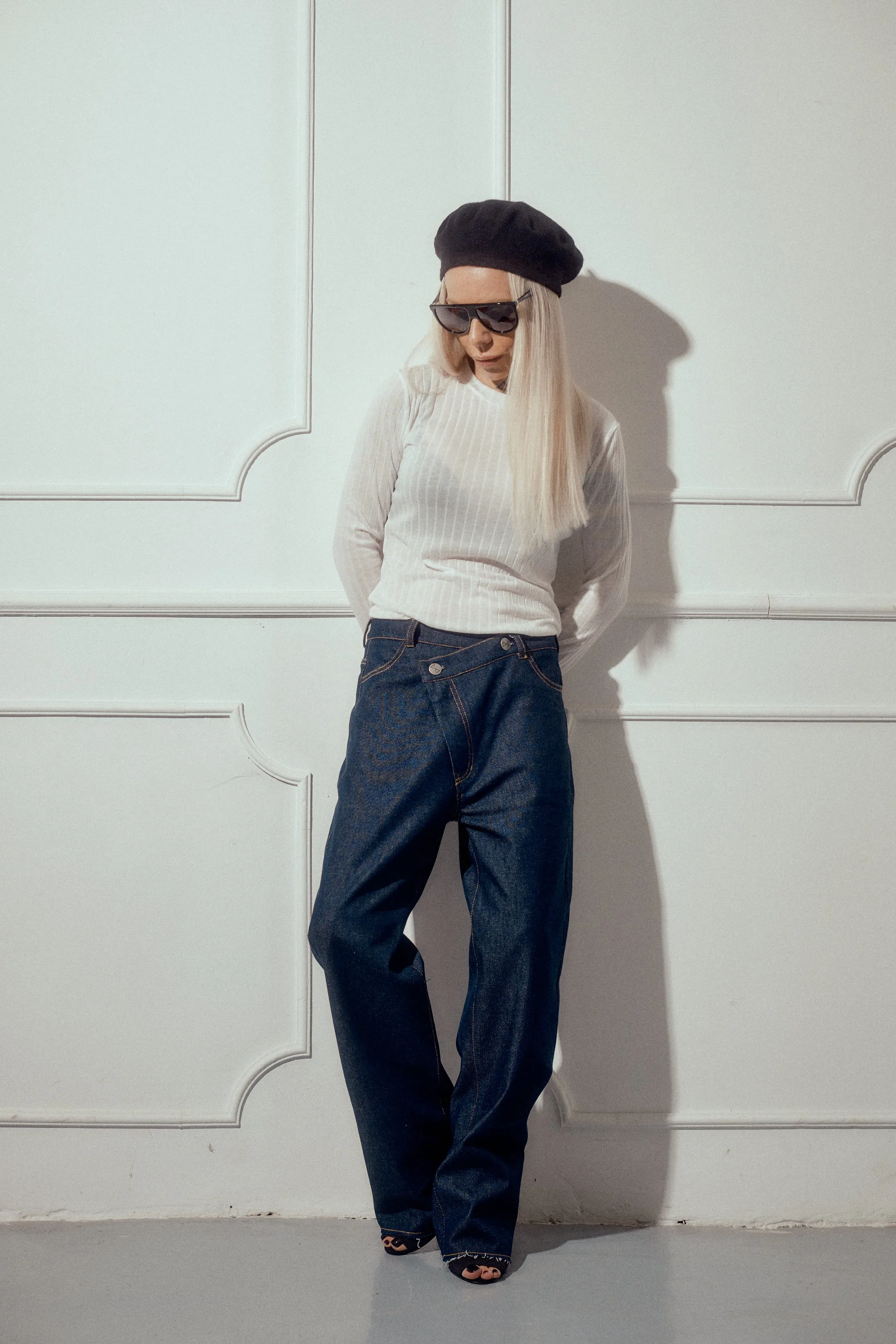 Semi-Sheer Knit Top