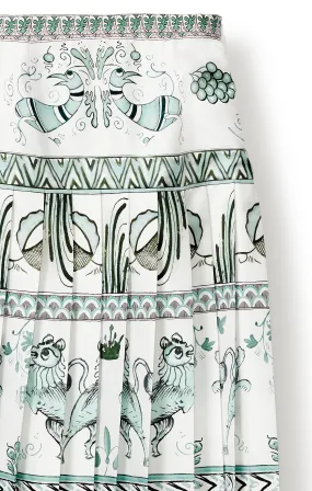 Skirt -Green/White