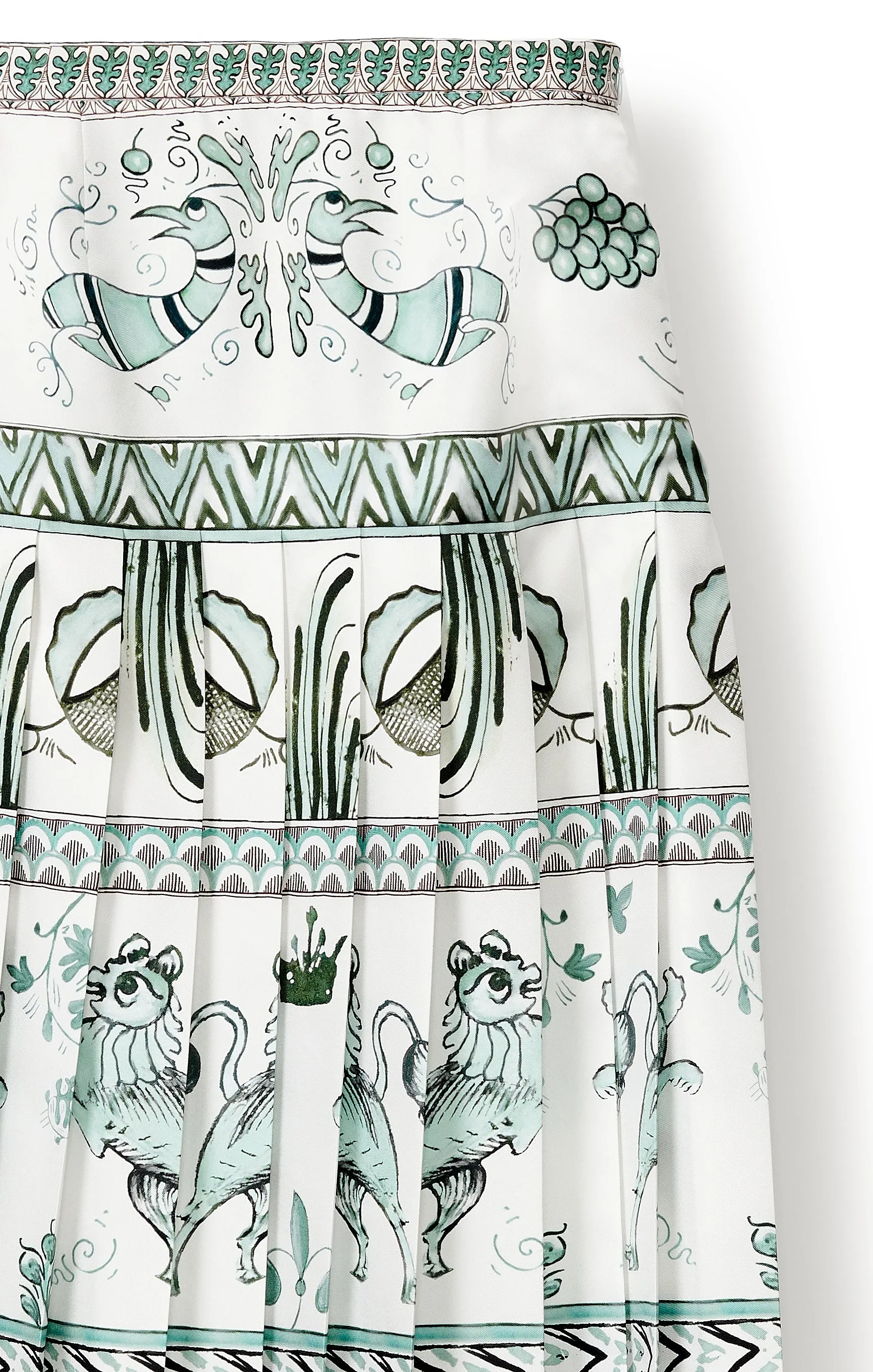 Skirt -Green/White
