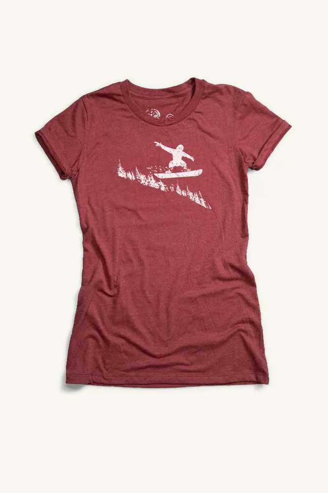 Snowboarder T-shirt (Womens)