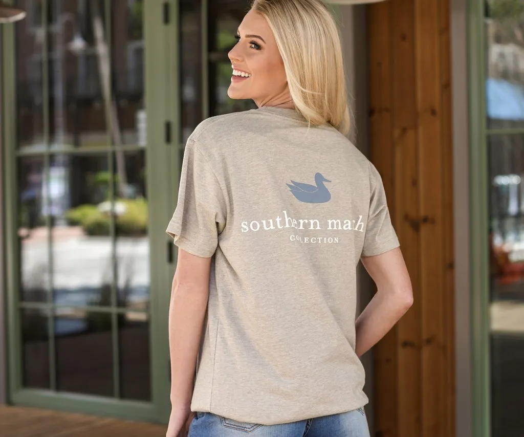 Southern Marsh: Authentic Short Sleeve Tee - Washed Burnt Taupe
