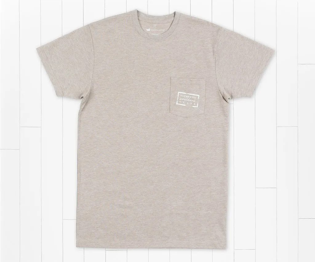 Southern Marsh: Authentic Short Sleeve Tee - Washed Burnt Taupe