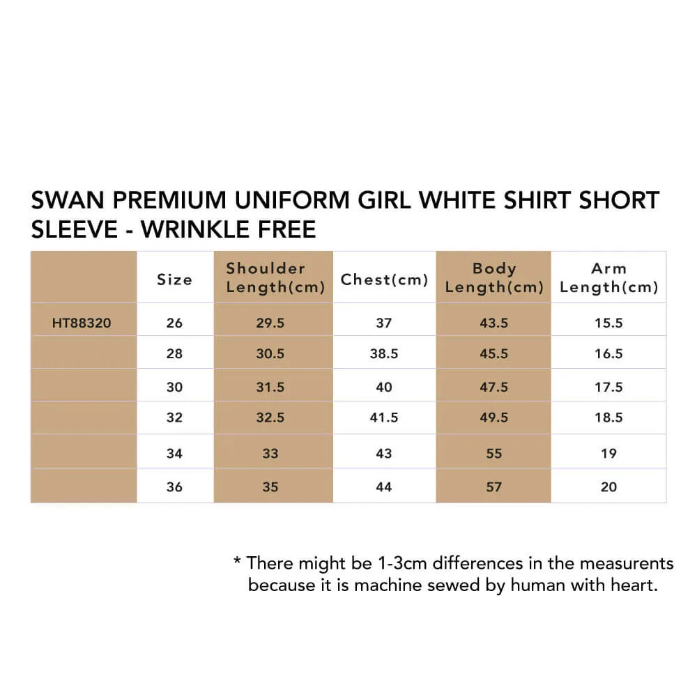 SWAN Wrinkle Free Girl Shirt School Uniform