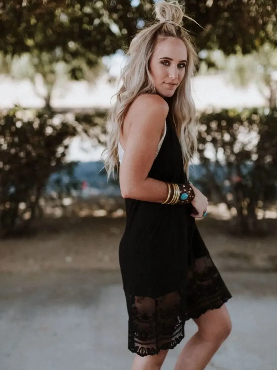 T Back Lace Slip