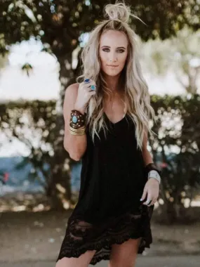 T Back Lace Slip