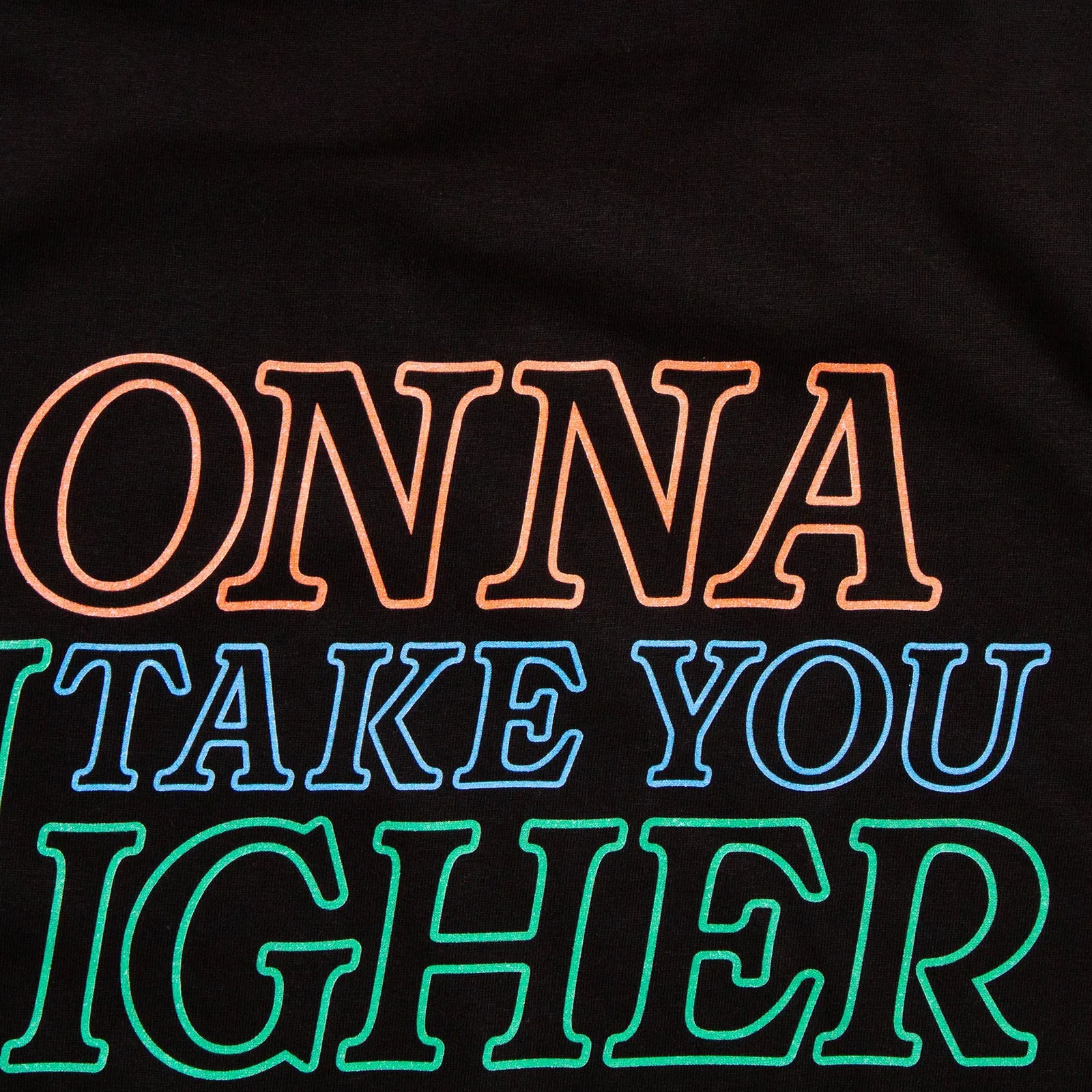 Take You Higher Front Print - Tshirt - Black