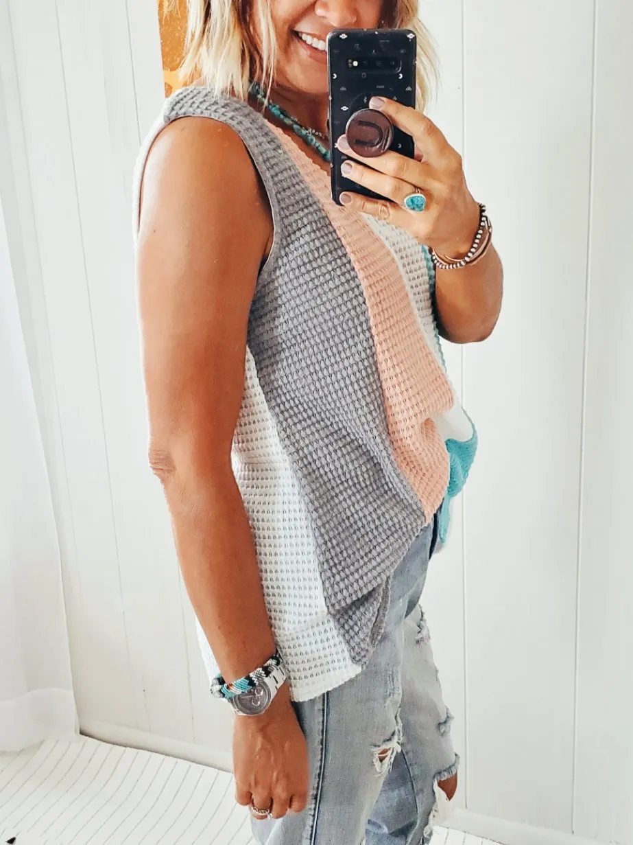 The Conway Waffle Knit Top