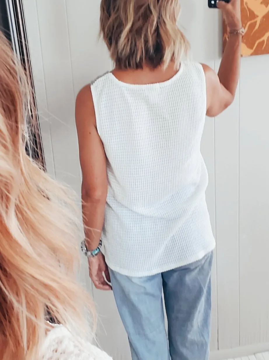 The Conway Waffle Knit Top