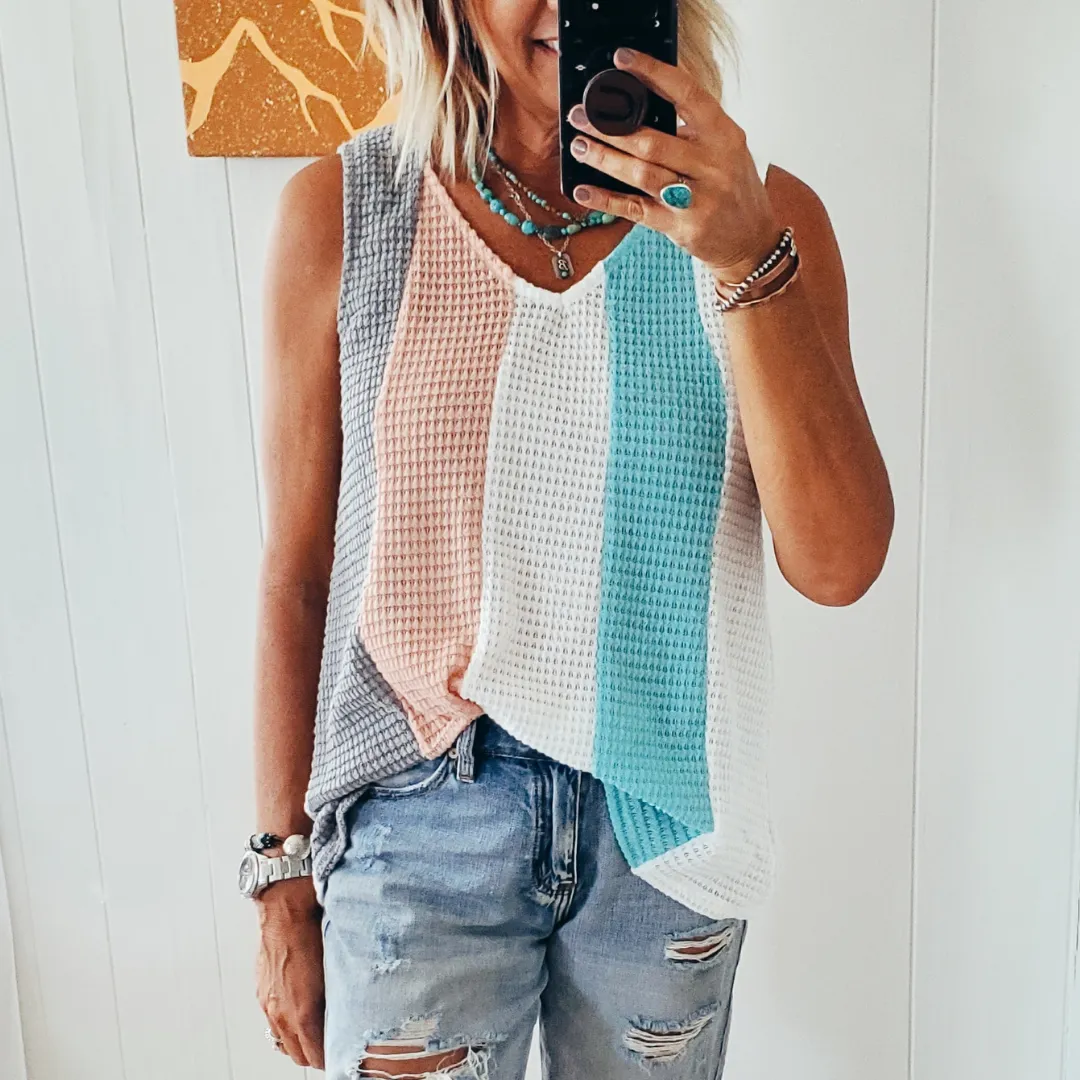 The Conway Waffle Knit Top