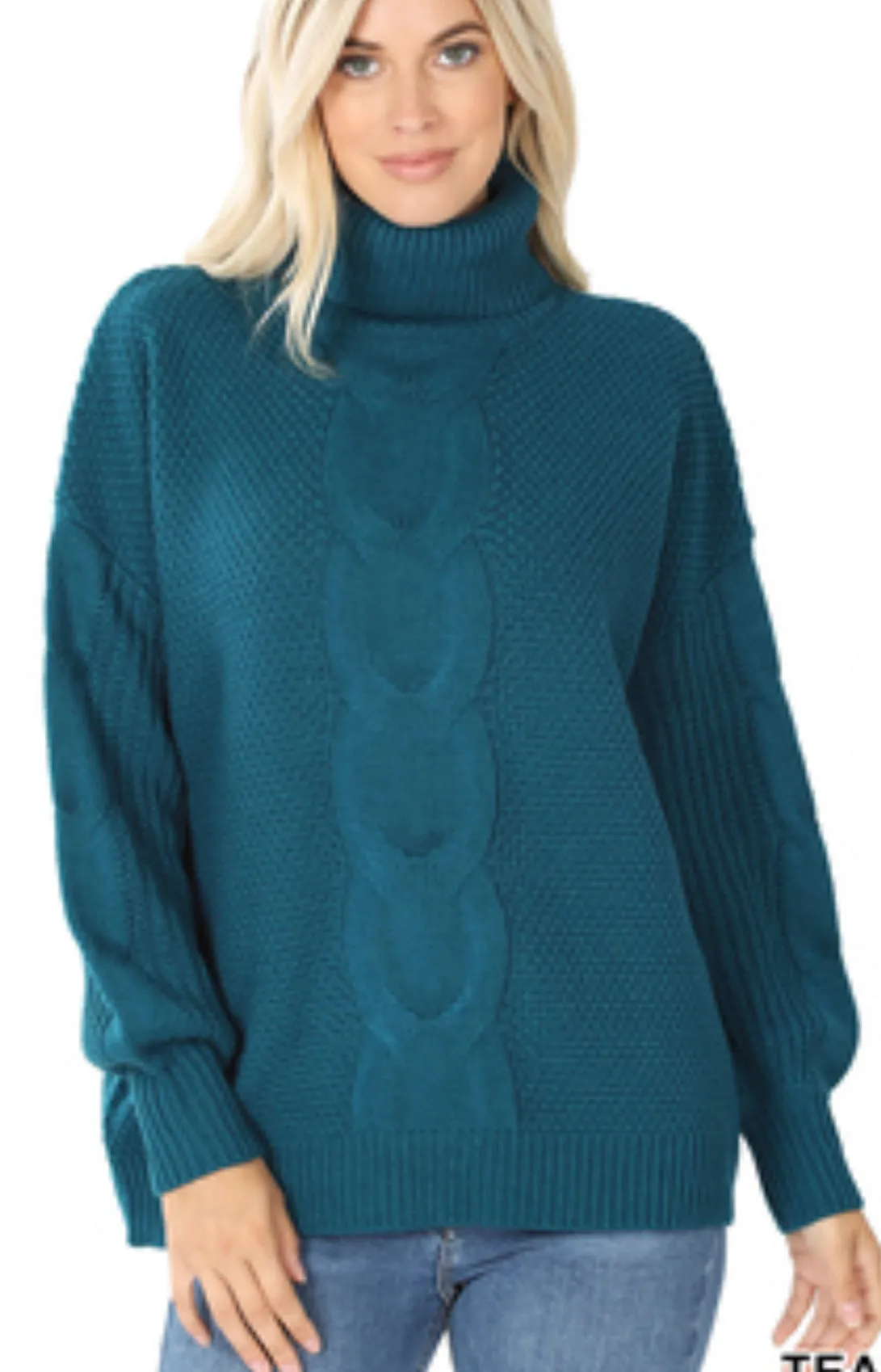 The Jasmine Sweater in Teal