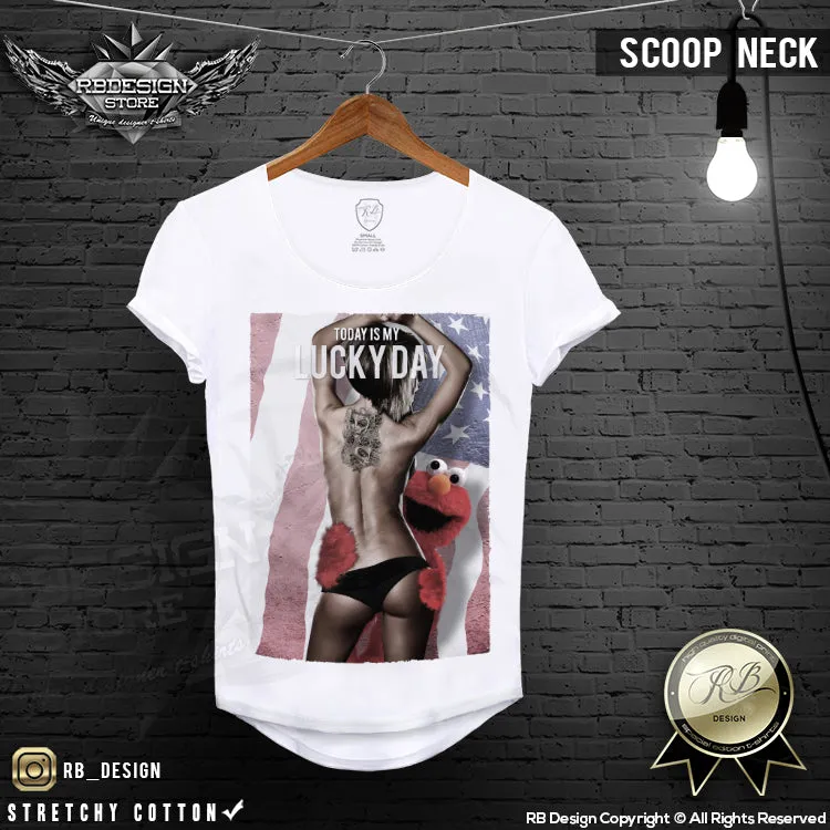 Today is My Lucky Day Men's Sexy Naked Girl T-shirt MD314