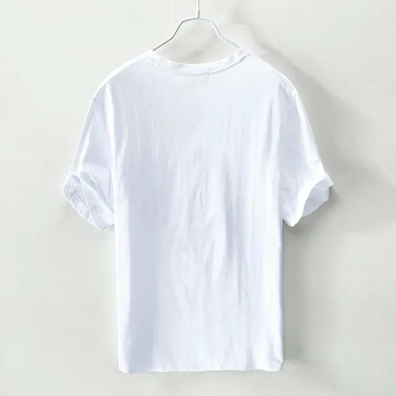Tree print slim fit summer t-shirt