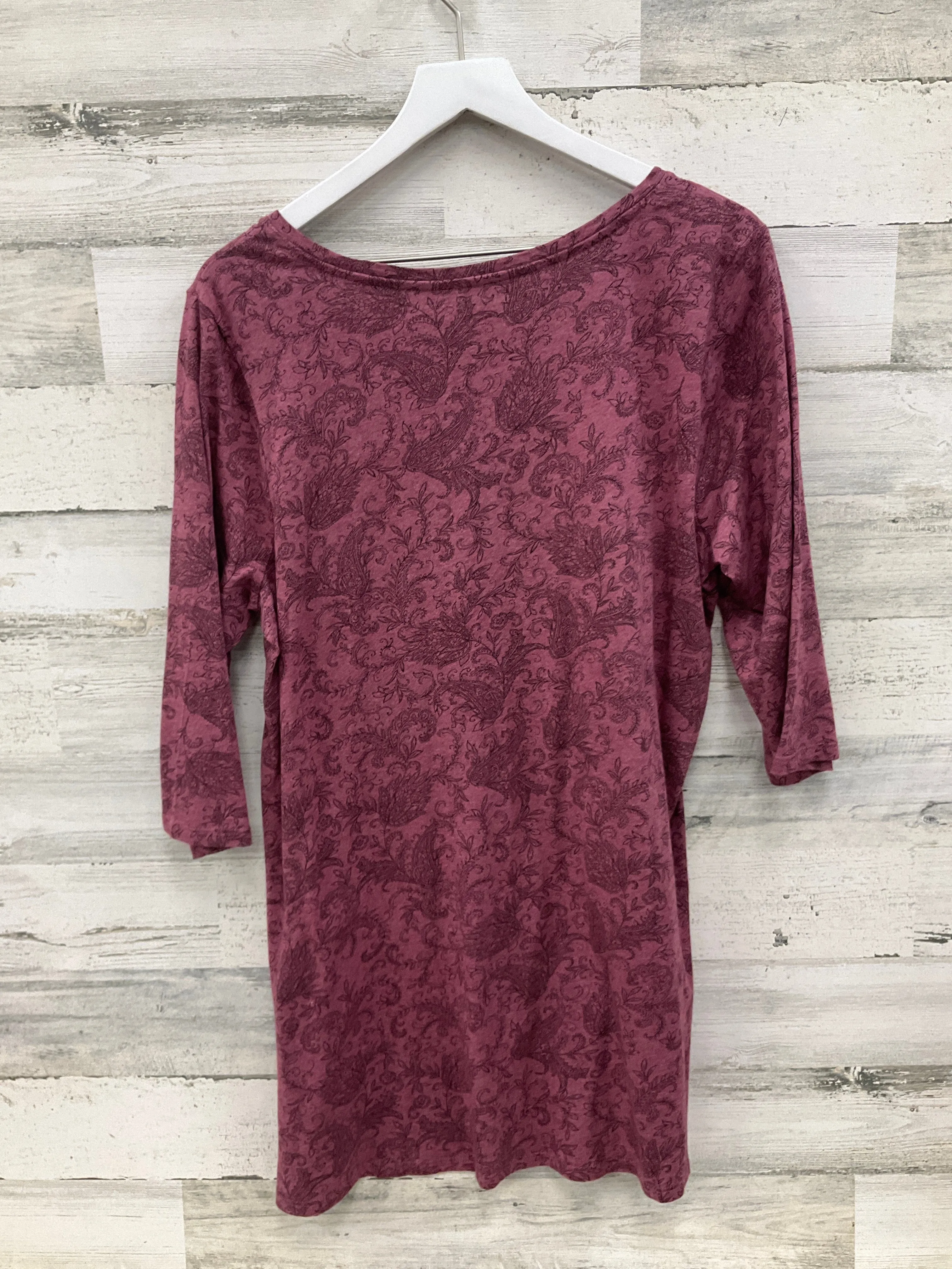 Tunic 3/4 Sleeve By Pure Jill In Pink, Size: L
