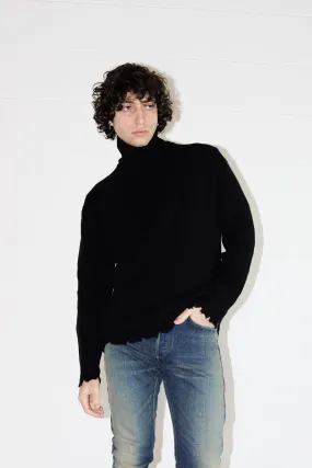 Turtleneck Distressed Jumper