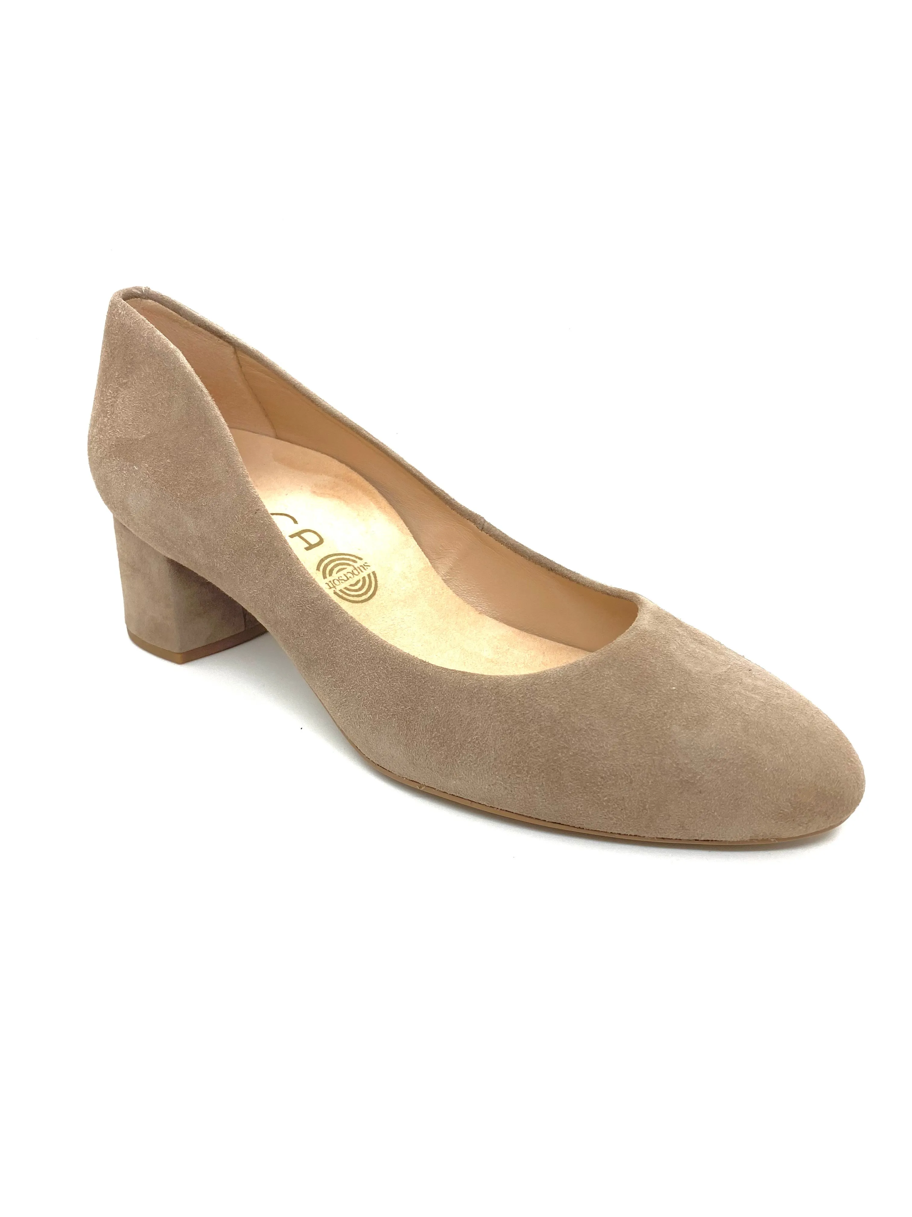 Unisa Lasie KS Taupe suede Low Heel Court
