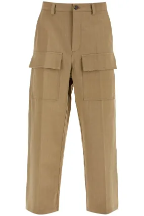 Valentino Garavani Cargo Canvas Pants In Italian Style