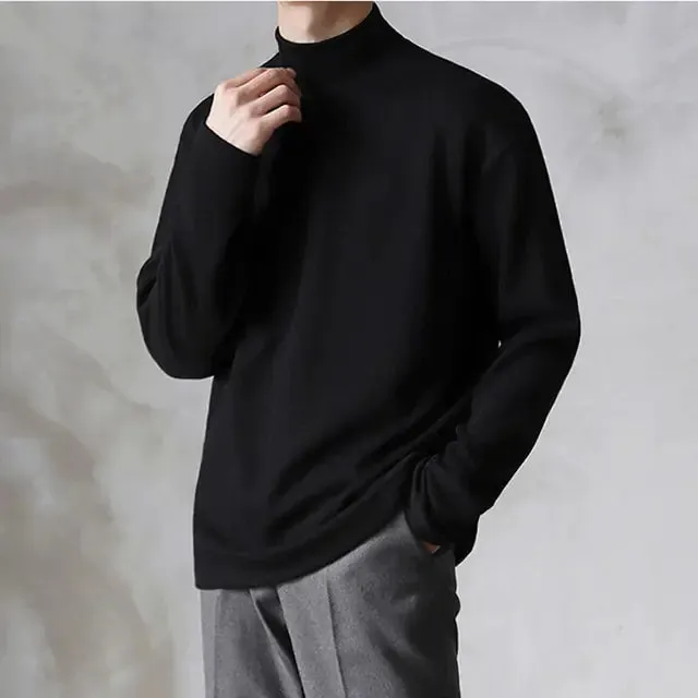 Velvet Turtleneck Sweater