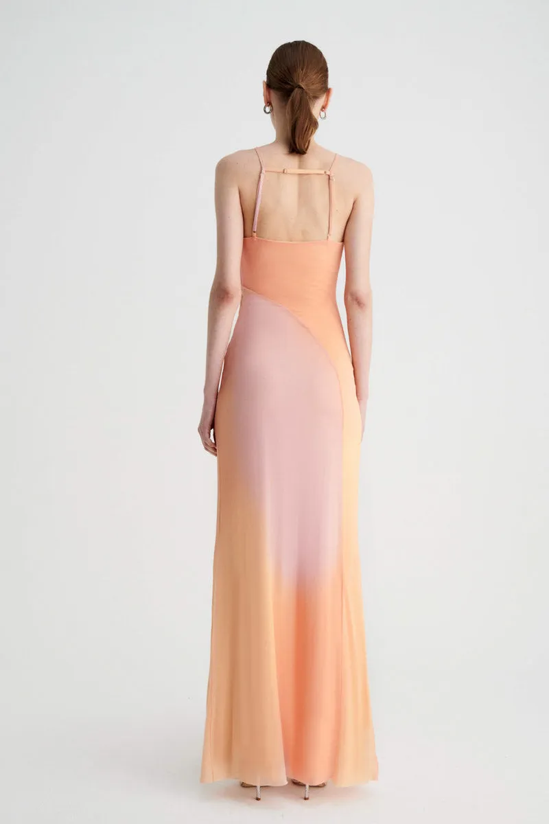 Venus Stappy Rouched Maxi Dress