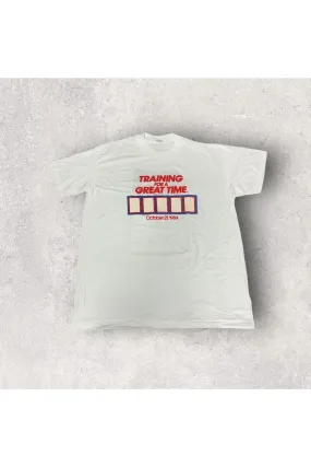 Vintage 1984 Training For A Great Time American's Marathon Chicago Tee- L