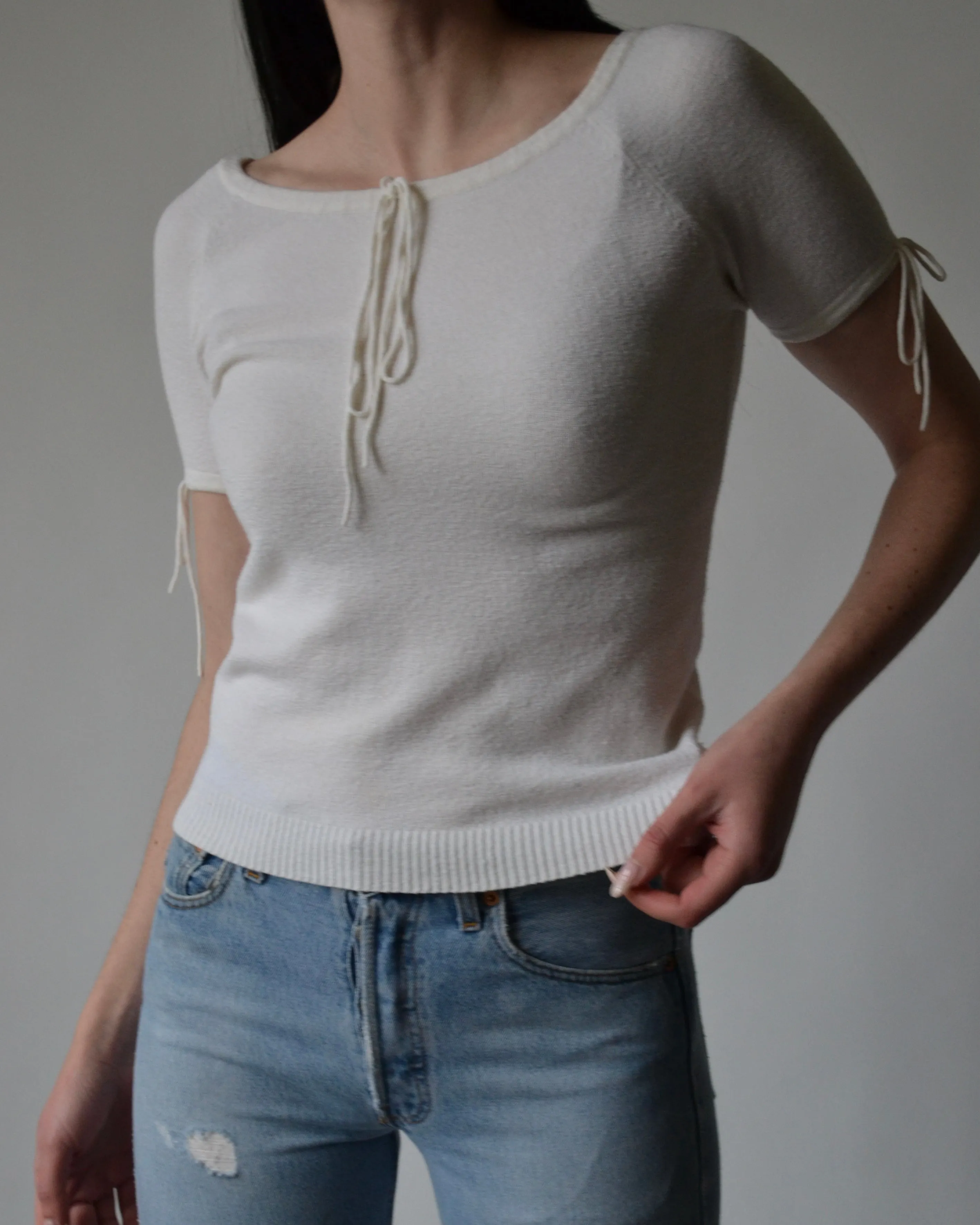 Vintage Short Sleeve Knit