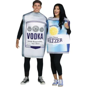 Vodka & Seltzer Soda couples Costumes - adult
