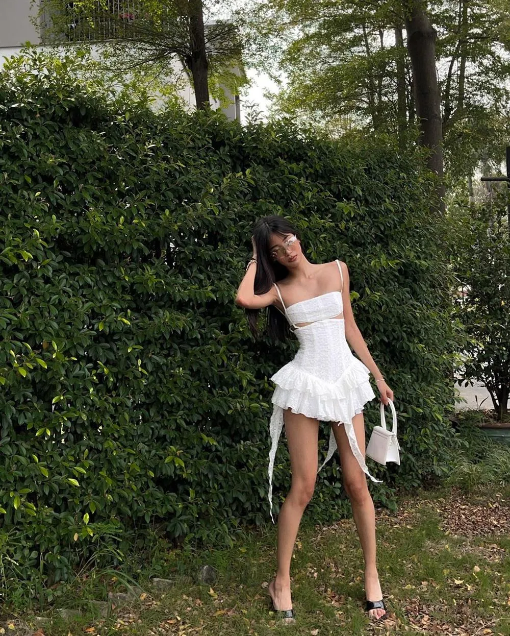 Vvsha Aulani Ruffle Mini Dress