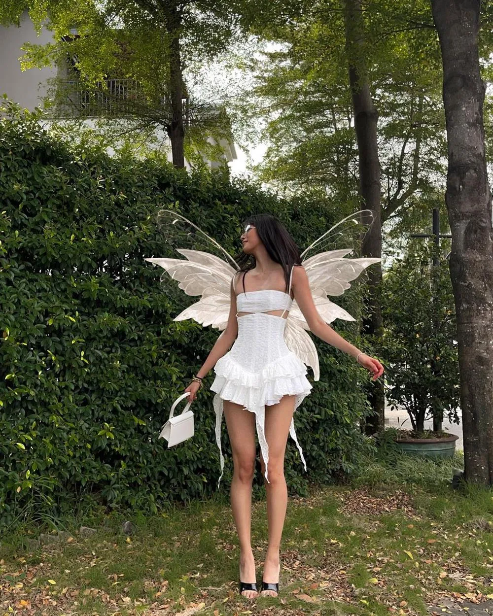 Vvsha Aulani Ruffle Mini Dress
