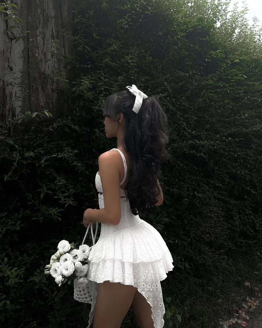 Vvsha Aulani Ruffle Mini Dress