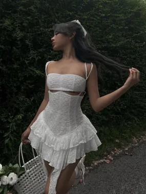 Vvsha Aulani Ruffle Mini Dress