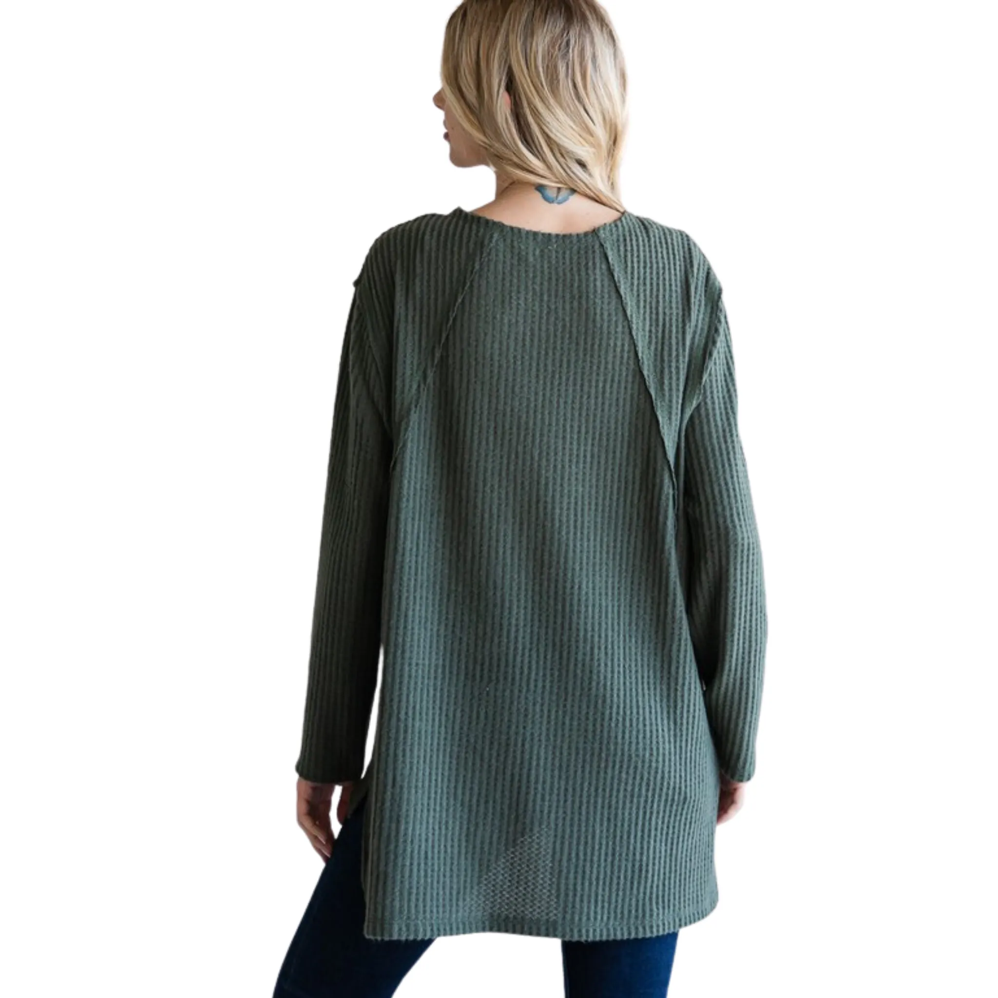 Waffle Knit Top