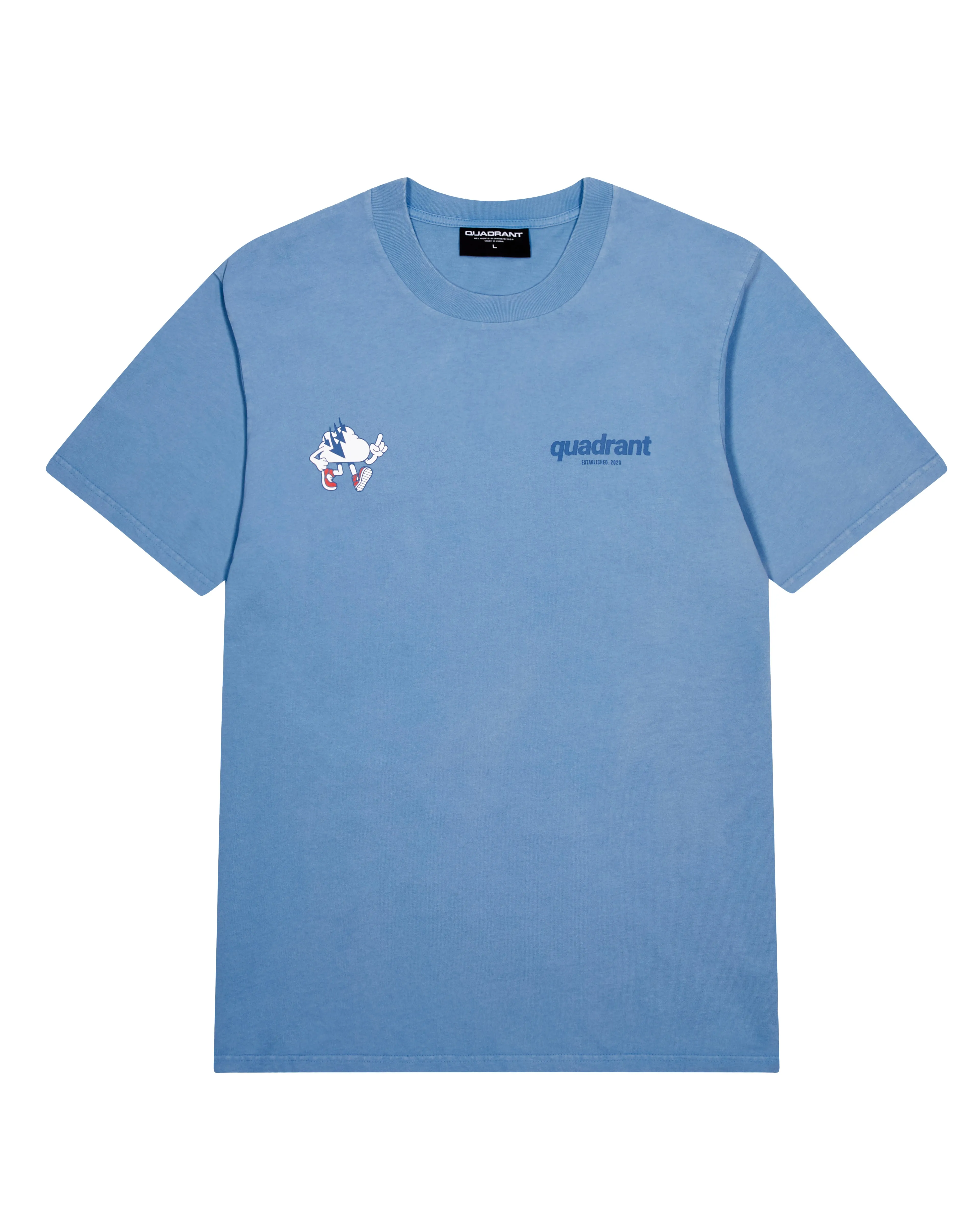WASHED BLUE MASCOT TEE
