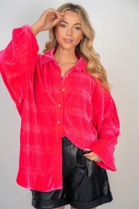 White Birch Velvet Wrinkle Shirt