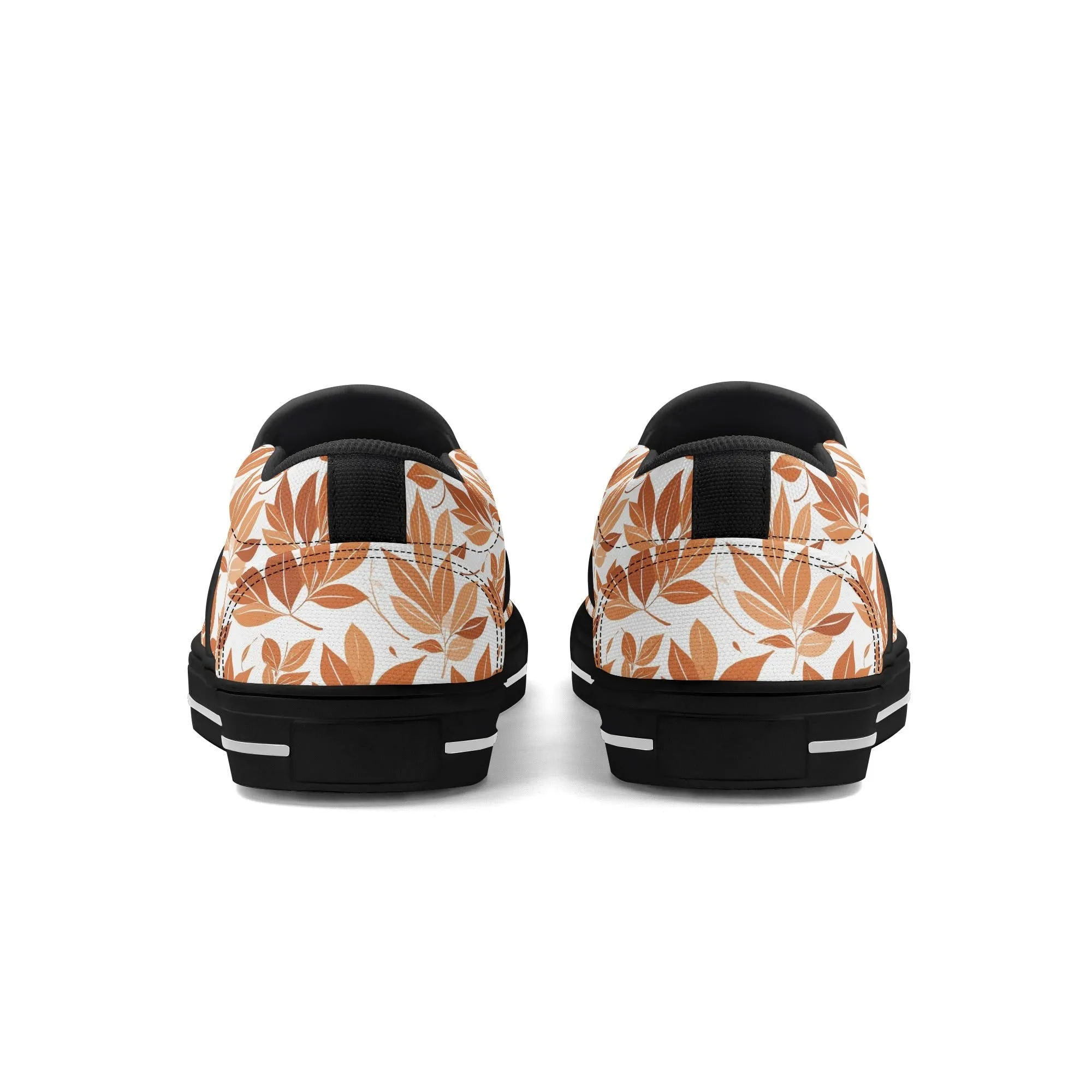 Womens Autumn Leaves Rubber Slip On Shoes