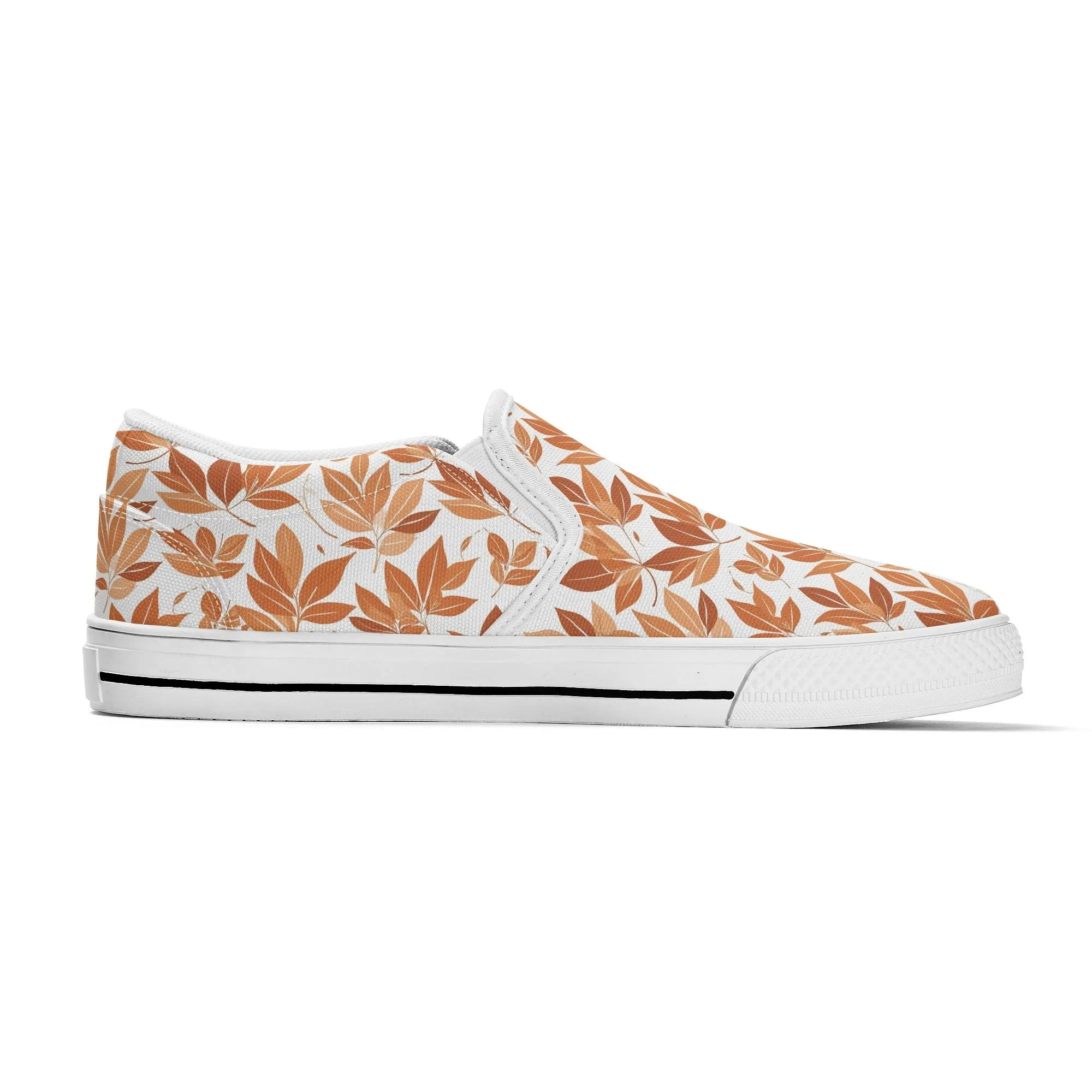 Womens Autumn Leaves Rubber Slip On Shoes
