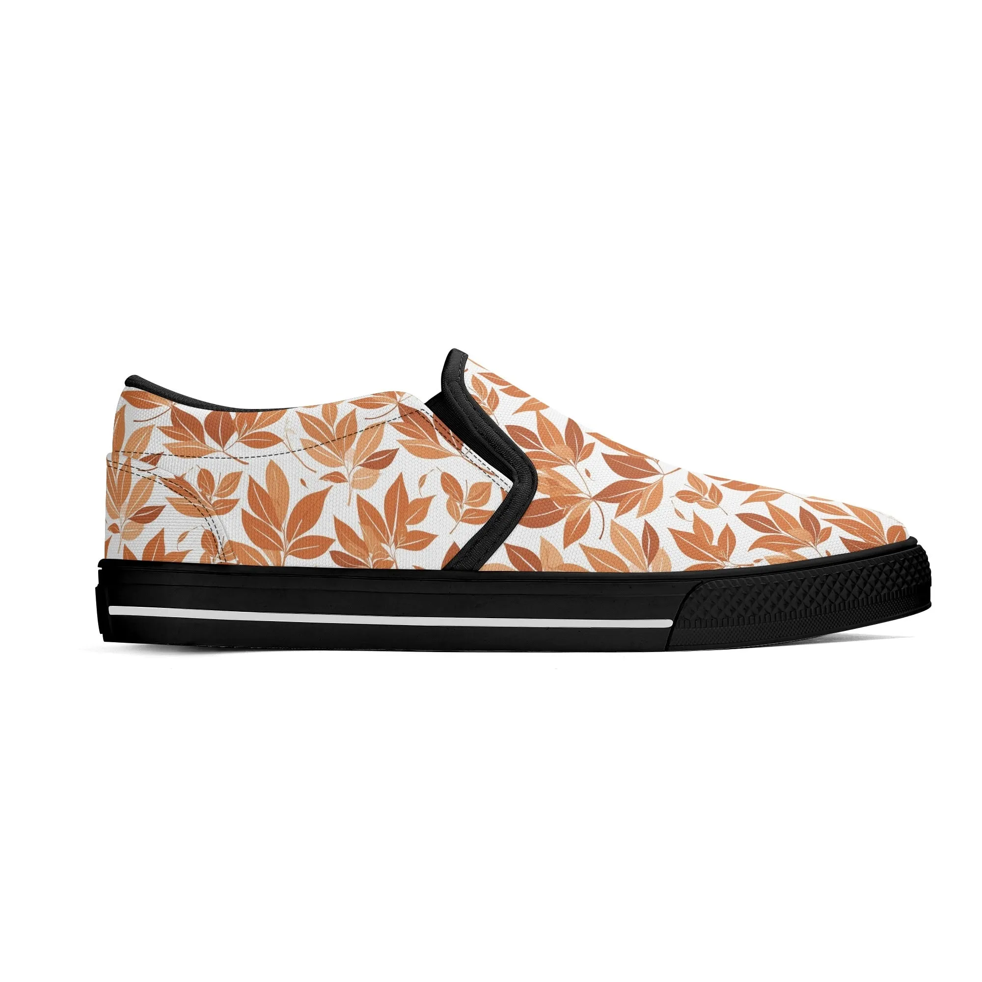 Womens Autumn Leaves Rubber Slip On Shoes