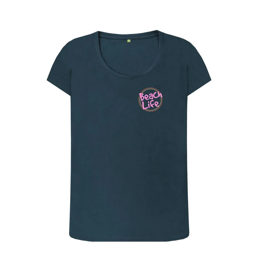 Women's Beach Life Organic Scoop Neck Tee