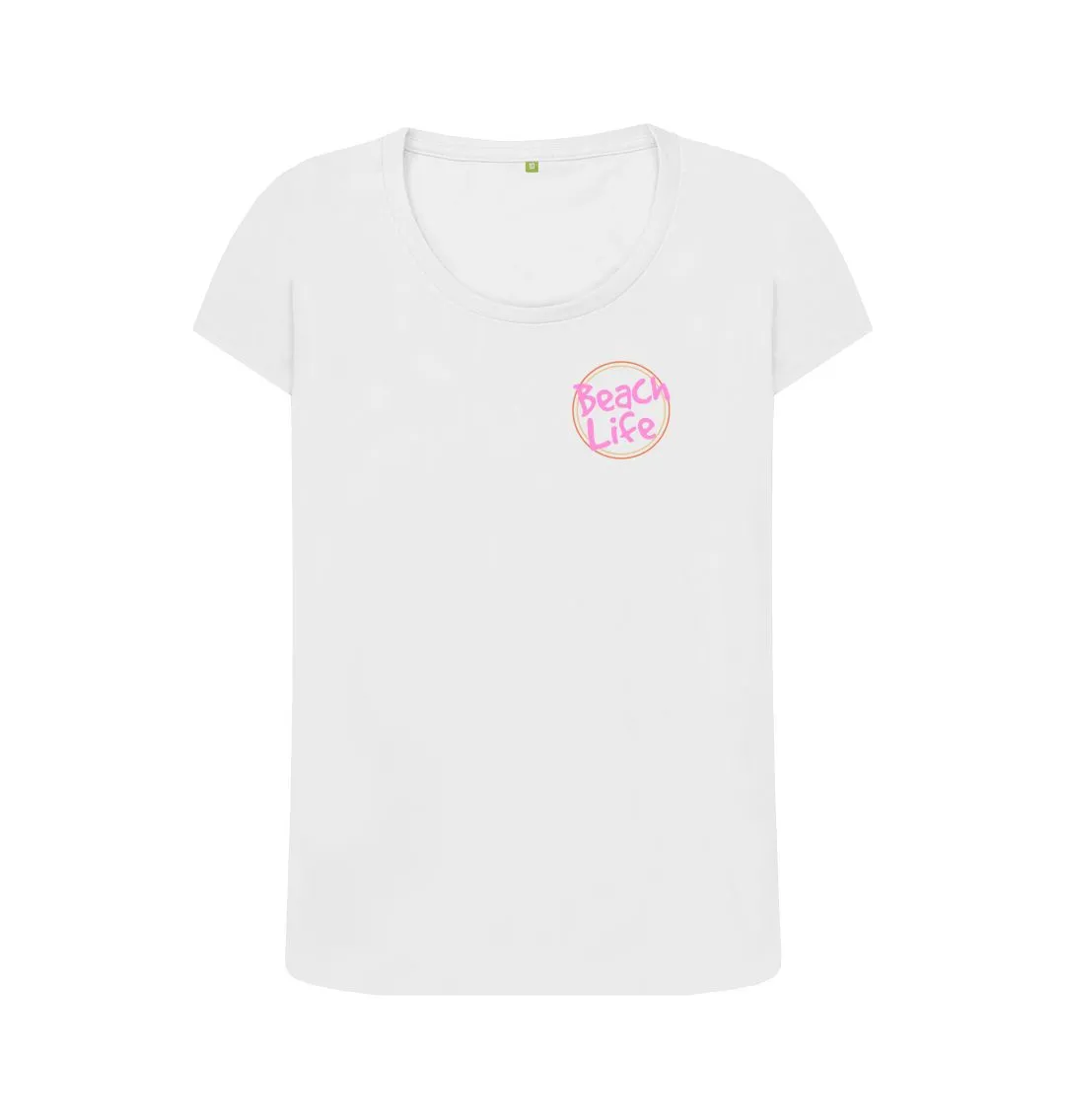 Women's Beach Life Organic Scoop Neck Tee
